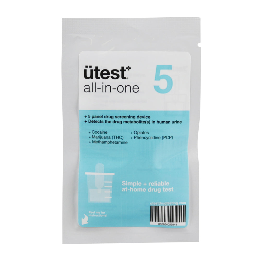 UTest 5 Panel Drug Screen Test – THC/COC/METH/OPI/PCP