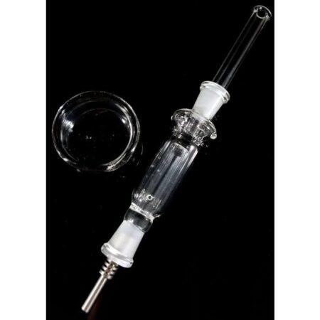 Nectar Collector with 14mm Male Titanium Nail and Glass Storage Dish