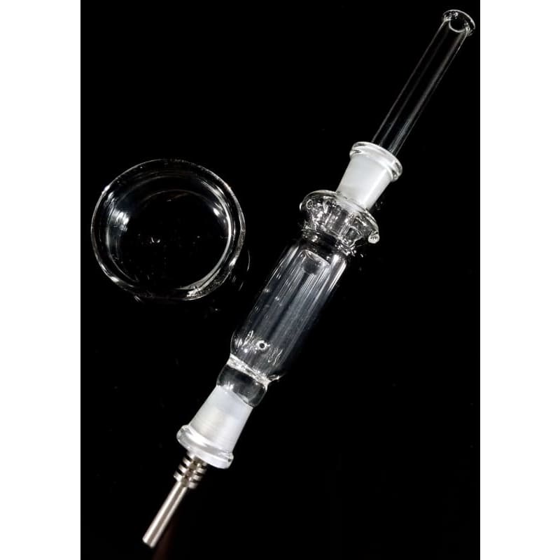 Nectar Collector with 14mm Male Titanium Nail and Glass Storage Dish