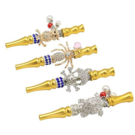 Bling Joint Holder with Colorful Diamond Jewelry for Dry Herbs