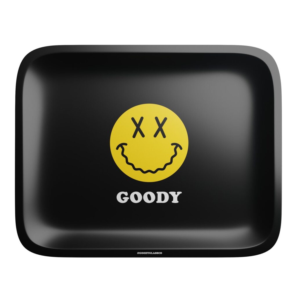 Goody Glass – Black Big Face Rolling Tray