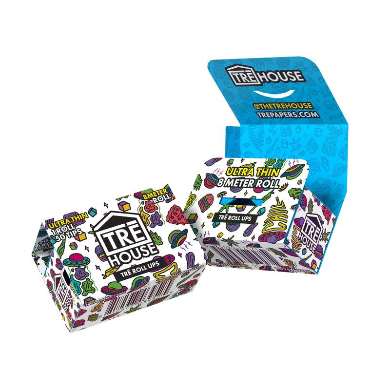 TRE Roll Ups – 8m Roll w/Filter Tips – Ultra Thin – (10 x 16 Packs) 160pc MC