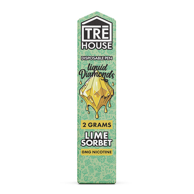 SWEDEN – Vape – Pen – Liquid Diamonds – Lime Sorbet – 0mg – Nic – 2g – (10 Pack)