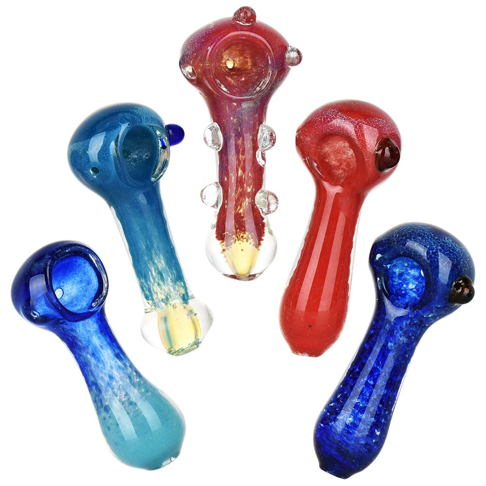 20CT BUNDLE – Mojo Magic Assortment Glass Spoon Pipes – 3.5″