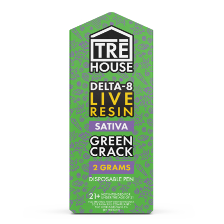 Pen - Green Crack - Sativa - Live Resin - Delta 8