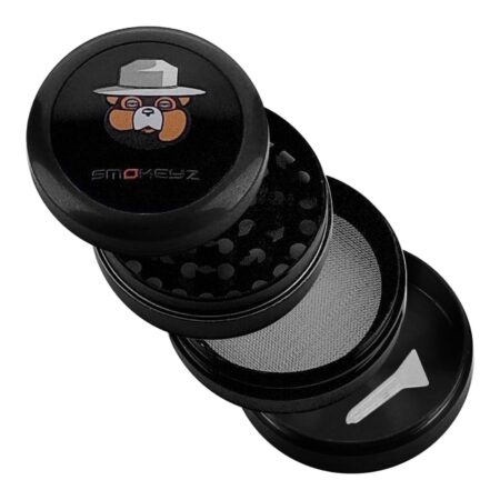 Smokeyz 4-part Metal Duotone Herb Grinder for California Herbal Adventures