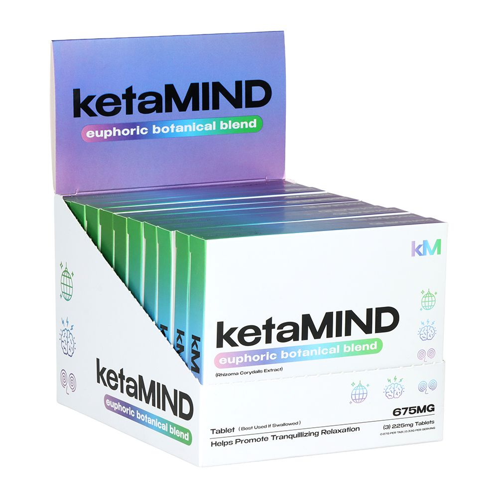 10CT DISPLAY – KetaMIND Euphoric Botanical Blend Tablets – 675mg / 3pc