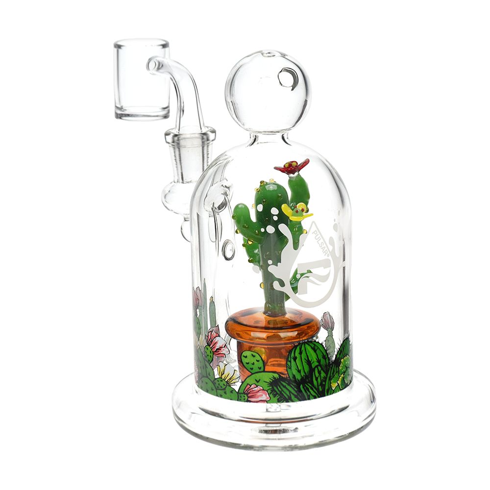 Pulsar Cactus Terrarium Glass Dab Rig – 6″ / 14mm F