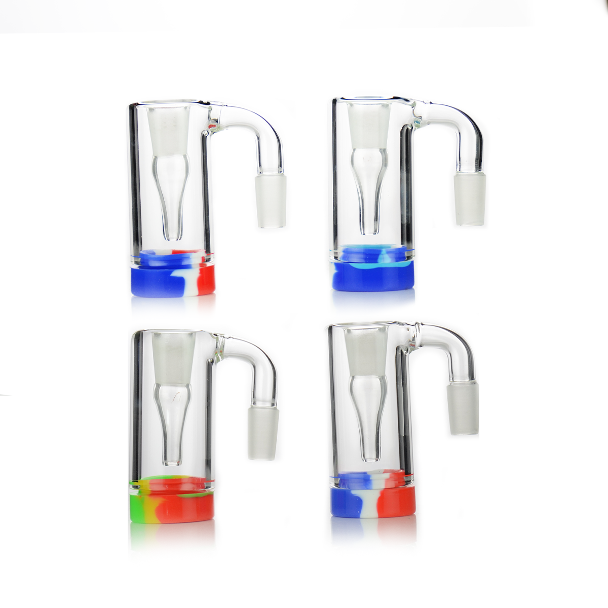 14mm 90° Ash Catcher Reclaimer with Silicone Jar - Image 2