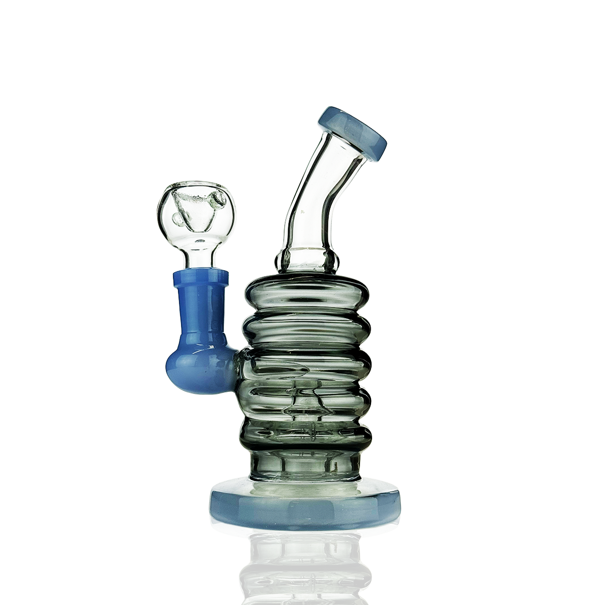 6" Color Tube Ring Body Water Pipe - Image 3