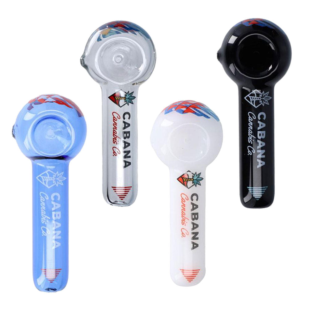 Cabana Cannabis Co The Afterglow Spoon Hand Pipe – 5″/Colors Vary