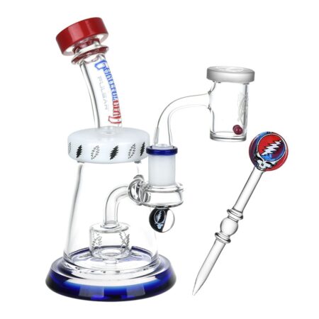 Grateful Dead x Pulsar Lightning Bell Dab Rig Set – 7.5″ / 14mm F
