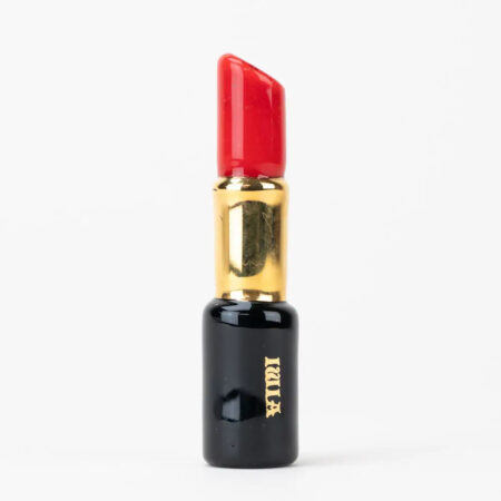 Sakibomb Red Lipstick Chillum Handcrafted Glass Piece