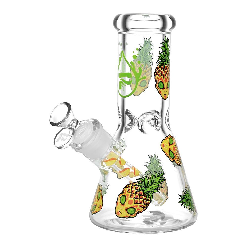 Pulsar Pine alien Design Series Glass Beaker Water Pipe – 8″