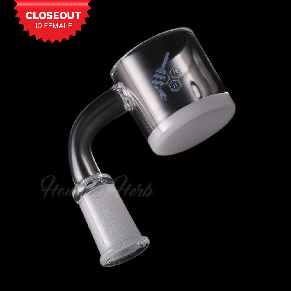 HONEY & MILK XL BEVEL QUARTZ BANGER – 90° DEGREE | YL-CLOSEOUT