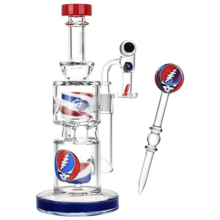 Grateful Dead x Pulsar Stealied Out Dab Rig Set – 9″ / 14mm F