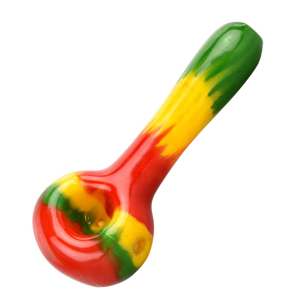 Rasta Color Block Spoon Pipe – 4.75borosilicate Glass Hand Pipe
