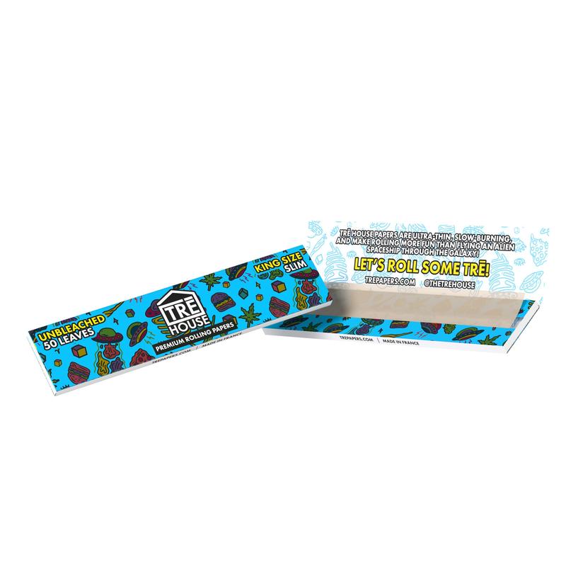 Premium Rolling Papers – King Size Slim – Unbleached
