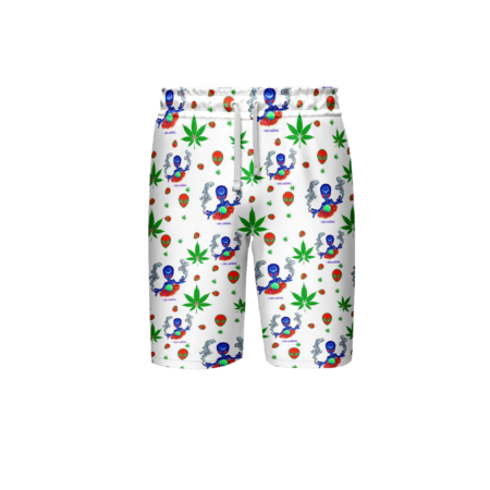 Alien White Polyester Shorts Pack - 5 Sizes