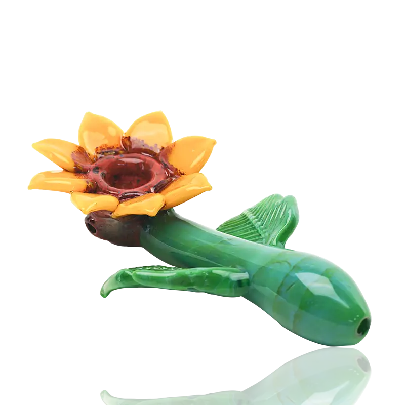 Empire Glassworks Sunflower Glass Hand Pipe
