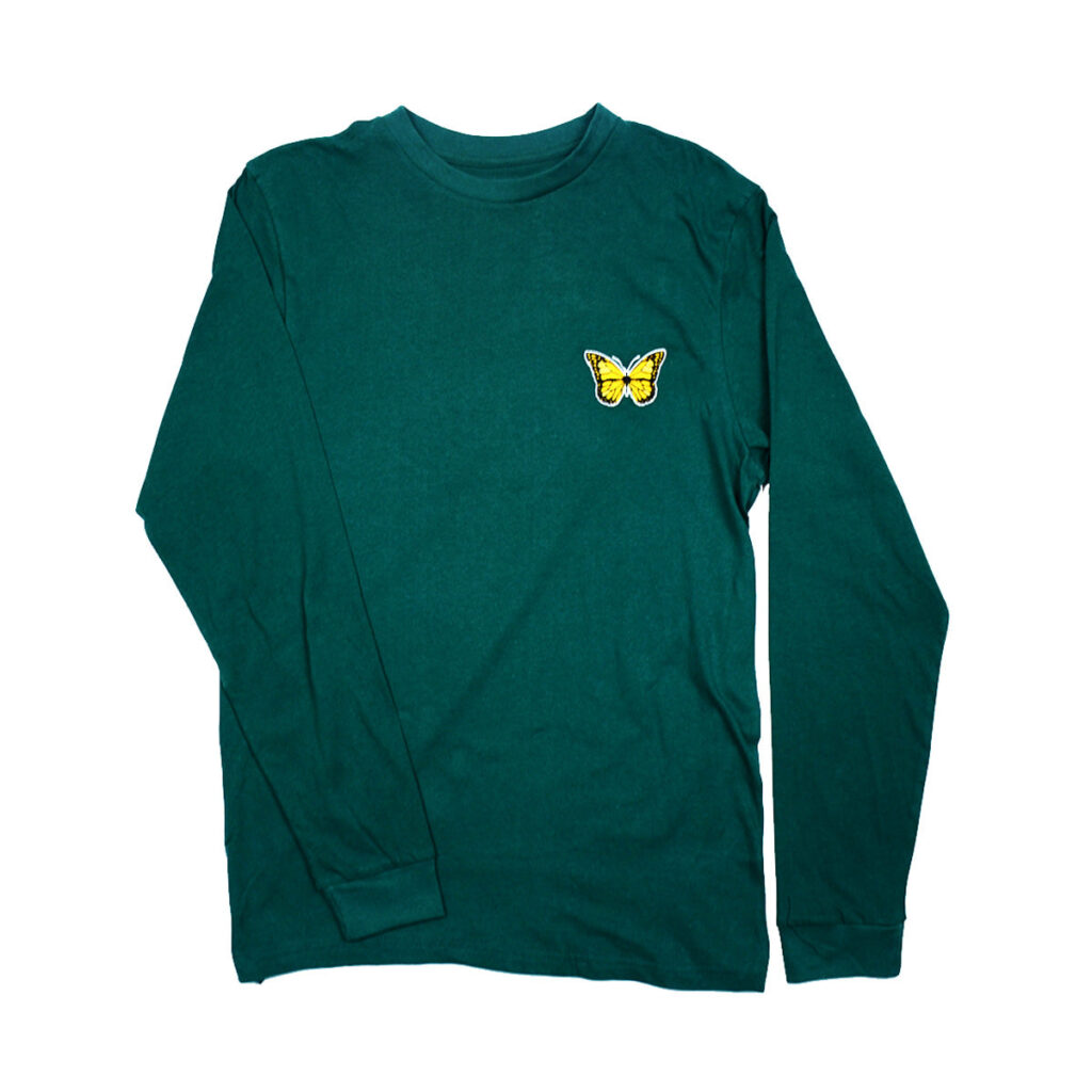 Premium Cotton Butterfly Embroidered Long Sleeve Tee