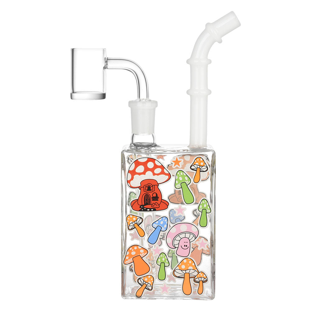 Glow Mushroom Juice Box Dab Rig – 7.5″/14mm F
