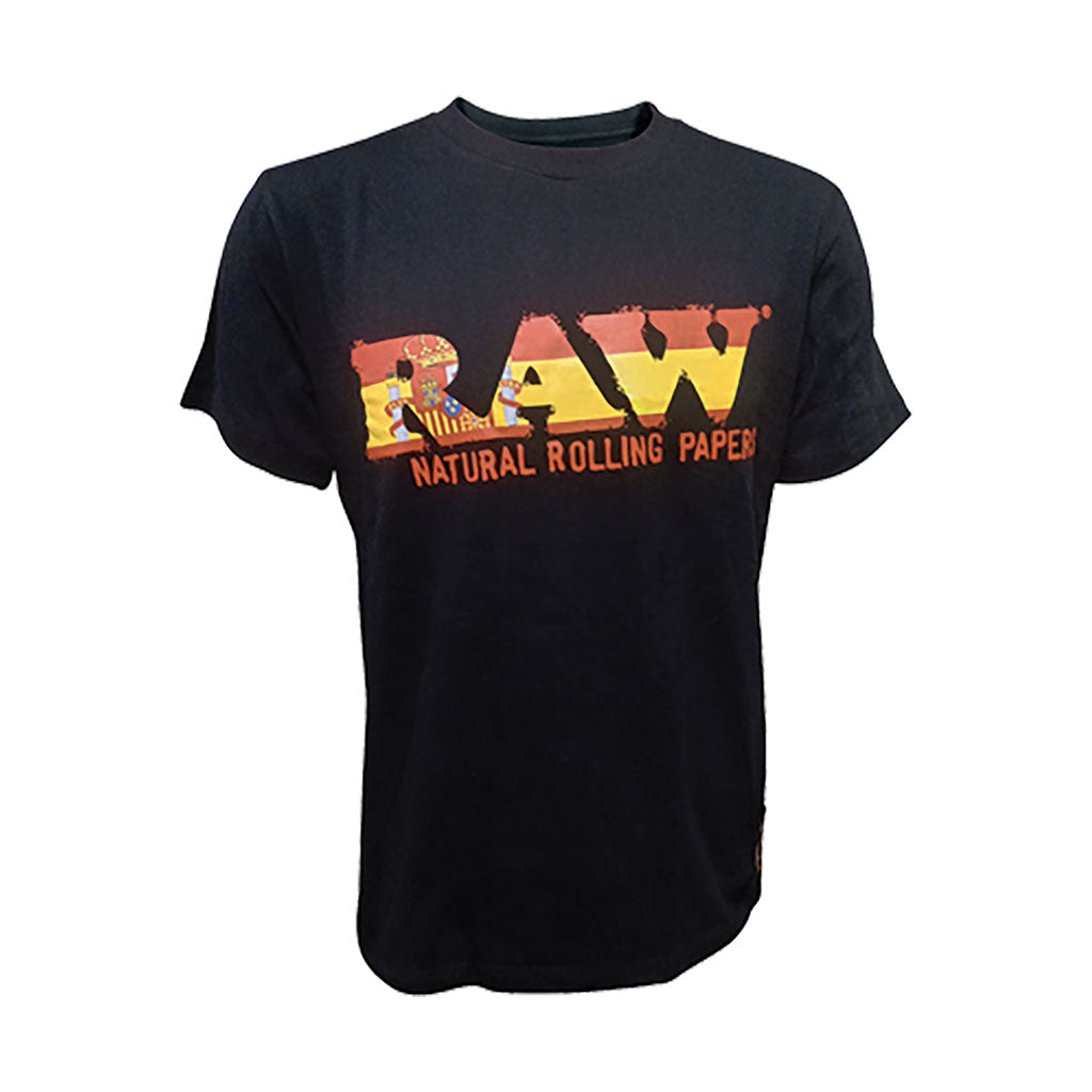 RP X RAW BLACK SPANISH FLAG LOGO – SMALL (S)