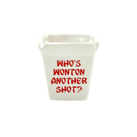 Wonton Take Out Ceramic Shot Glass – 2oz