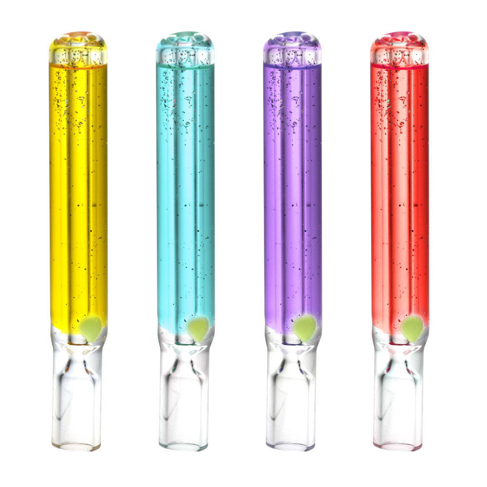 Glass Taster Bat w/ Freezable Glycerin – 4″ / Colors Vary