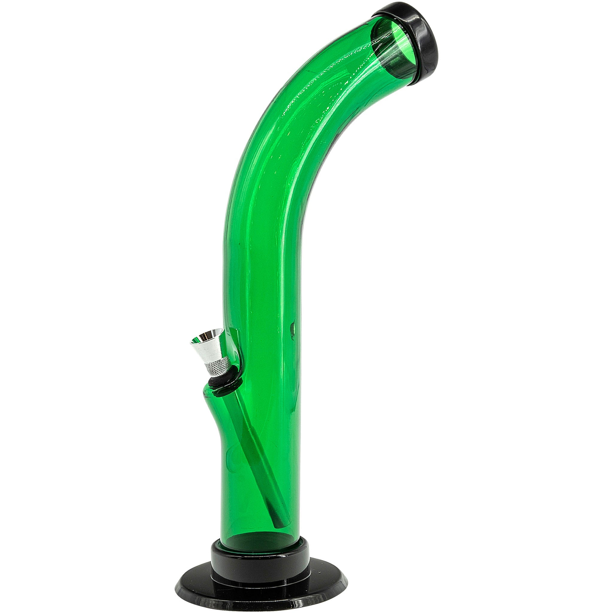 Acrylic Curved Tube Bong 10'' - Image 18