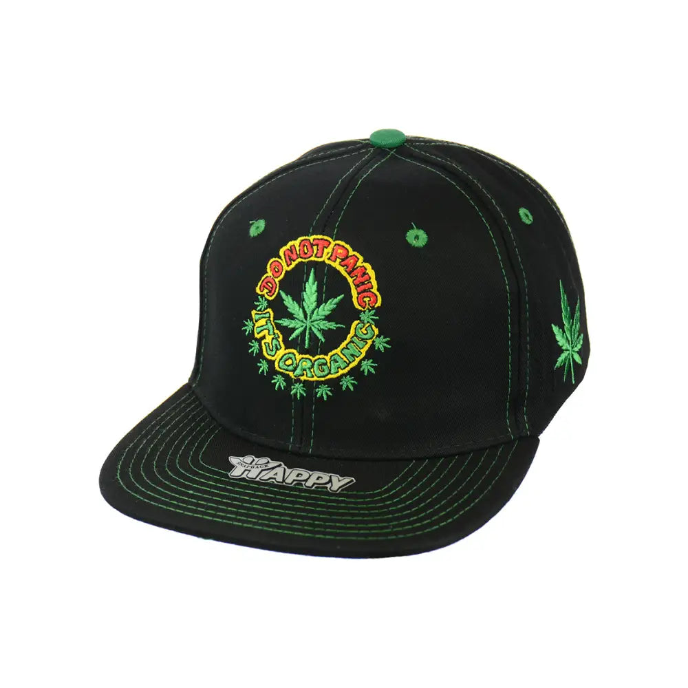 Leaf Embroidered Snapback Hat for Confident Adventures