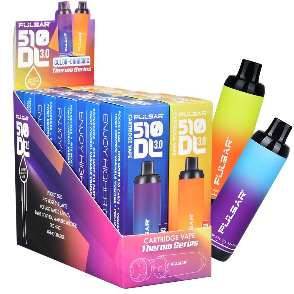 Pulsar 510 DL 3.0 THERMO Twist Variable Voltage Vape Pen – 650mAh / 10CT
