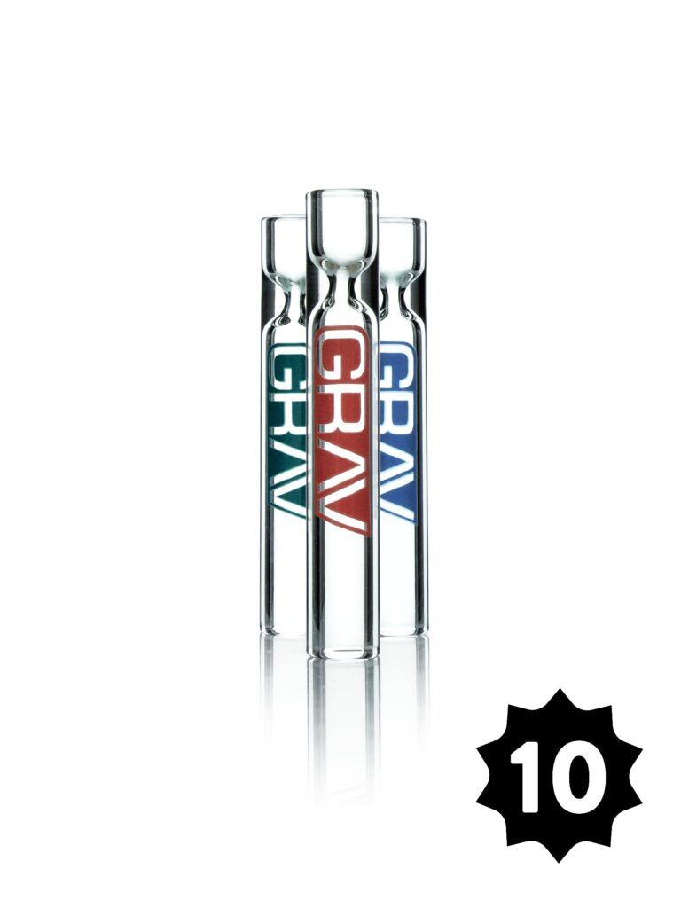 GRAV® Clear Taster 12mm  – Pack of 10