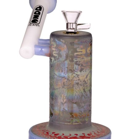 Daze Glass – Sidecar Asian Art Glass Water Pipe 7″