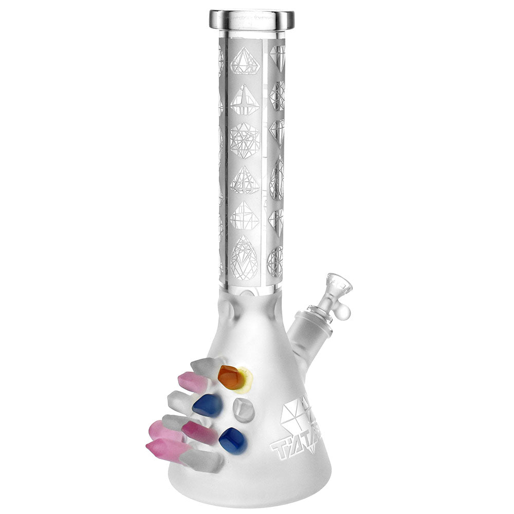 Tataoo Glass Diamonds Beaker Water Pipe – 15″ / 14mm F