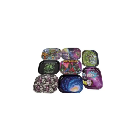 Custom Graphic Metal Rollin Trays 5 Pack