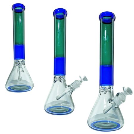 Ripper Beaker Glass Water Pipe with Adjustable Stem and Pull Resistance