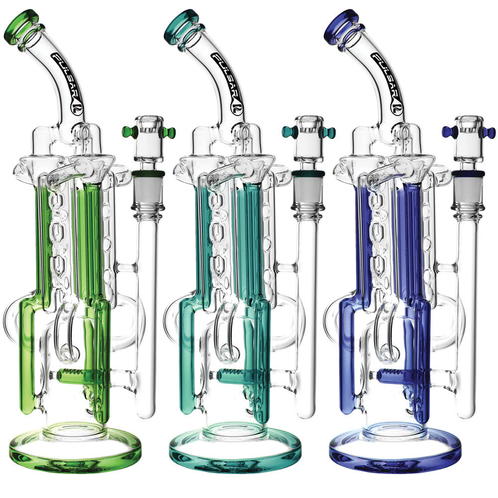 Pulsar Space Station Recycler Water Pipe-13.5″/14mm F/Clrs Vary