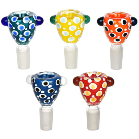 Watchful Eyes Glass Bowl – Colors Vary