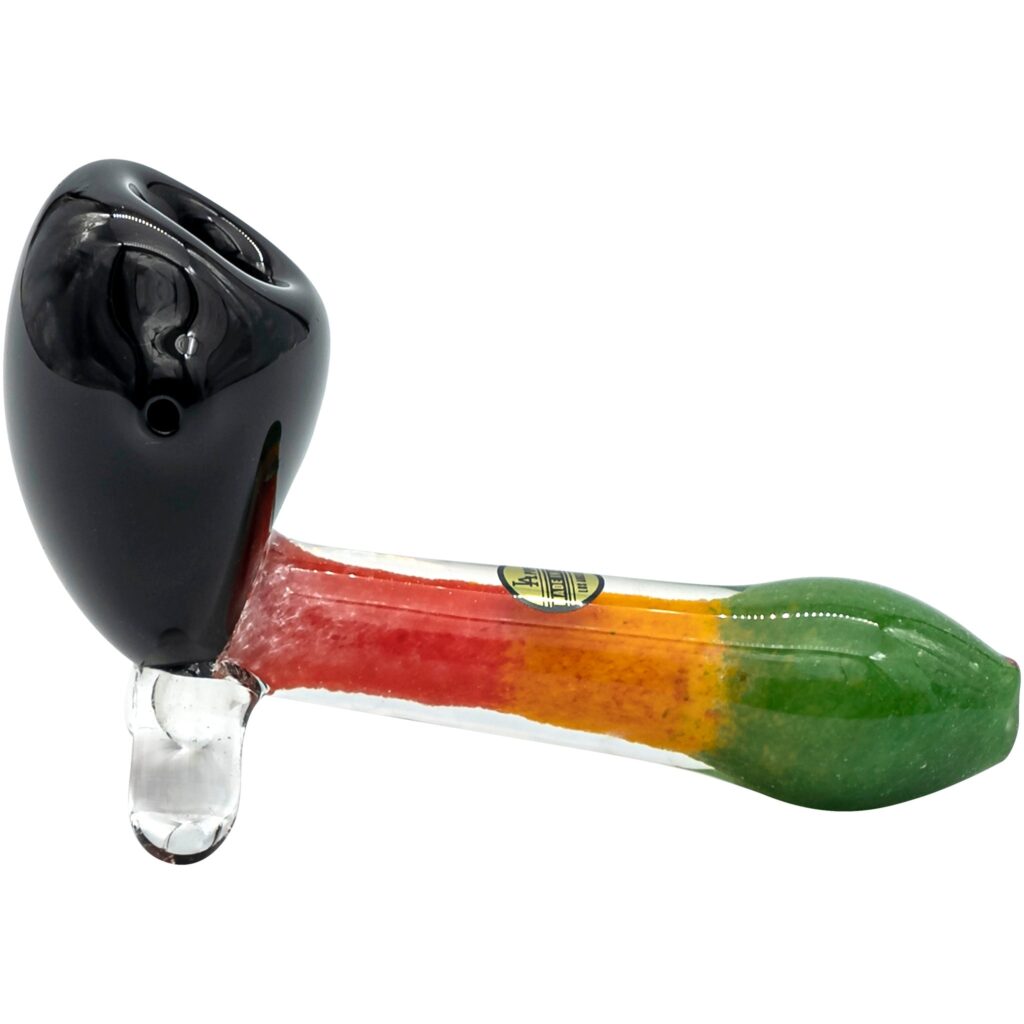 LA Pipes “Sattdown Rasta” Sherlock Glass Pipe