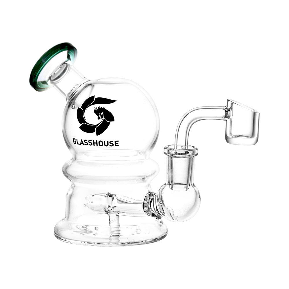 Glass House Bubble Glass Dab Rig – 4.5″ / 14mm F / Colors Vary