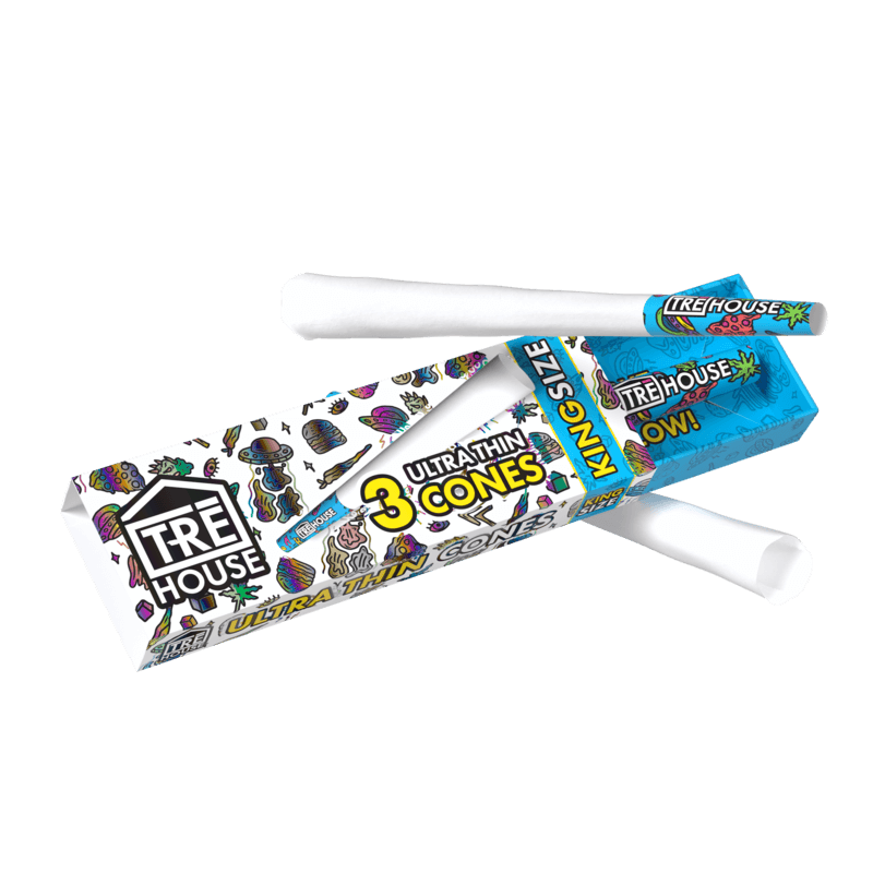 Pre Roll Cones – 3 Pack – King Size Slim – Ultra Thin – (24 Pack)