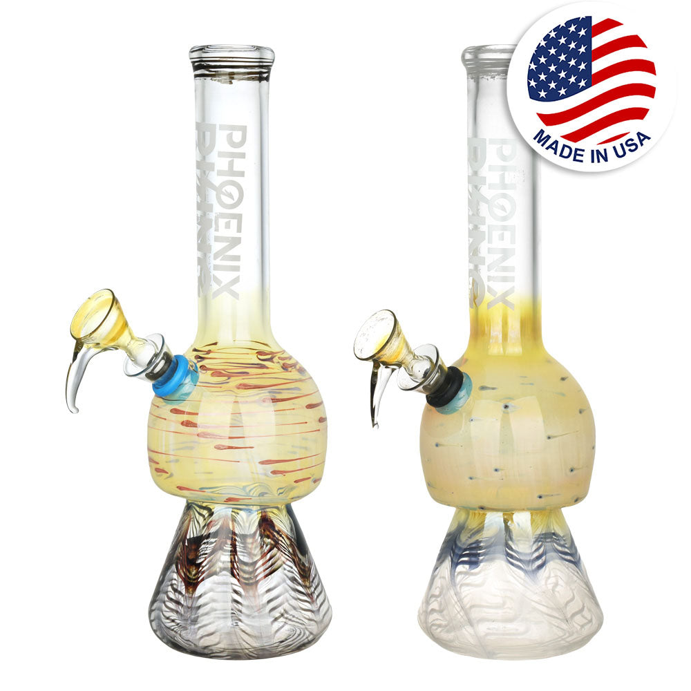 Phoenix Rising Mushroom Water Pipe – 9.5″/Colors Vary