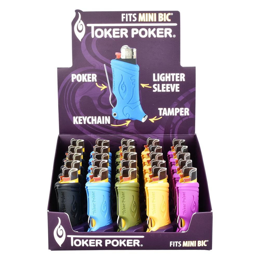 Toker Poker Lighter Sleeve – Mini Bic / 25pcs