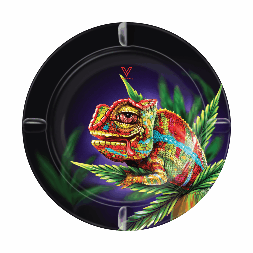Cloud 9 Chameleon Blazin’ Ashtray Metal
