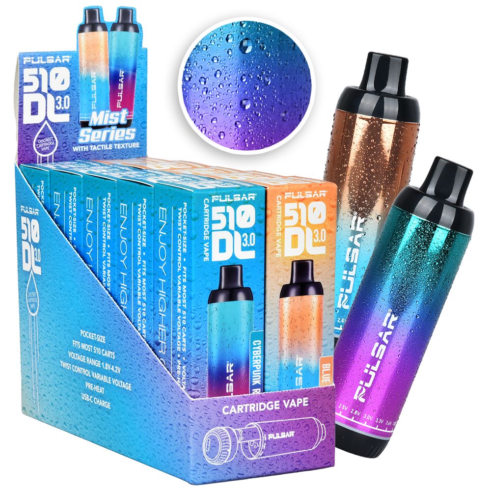Pulsar 510 DL 3.0 MIST Twist Variable Voltage Vape Pen – 650mAh / 10ct