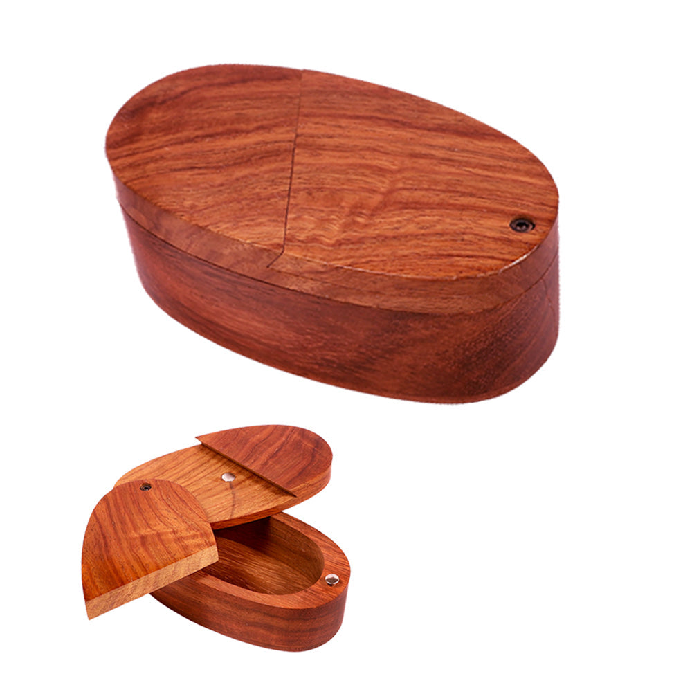 Oval Wooden Trick Storage Box