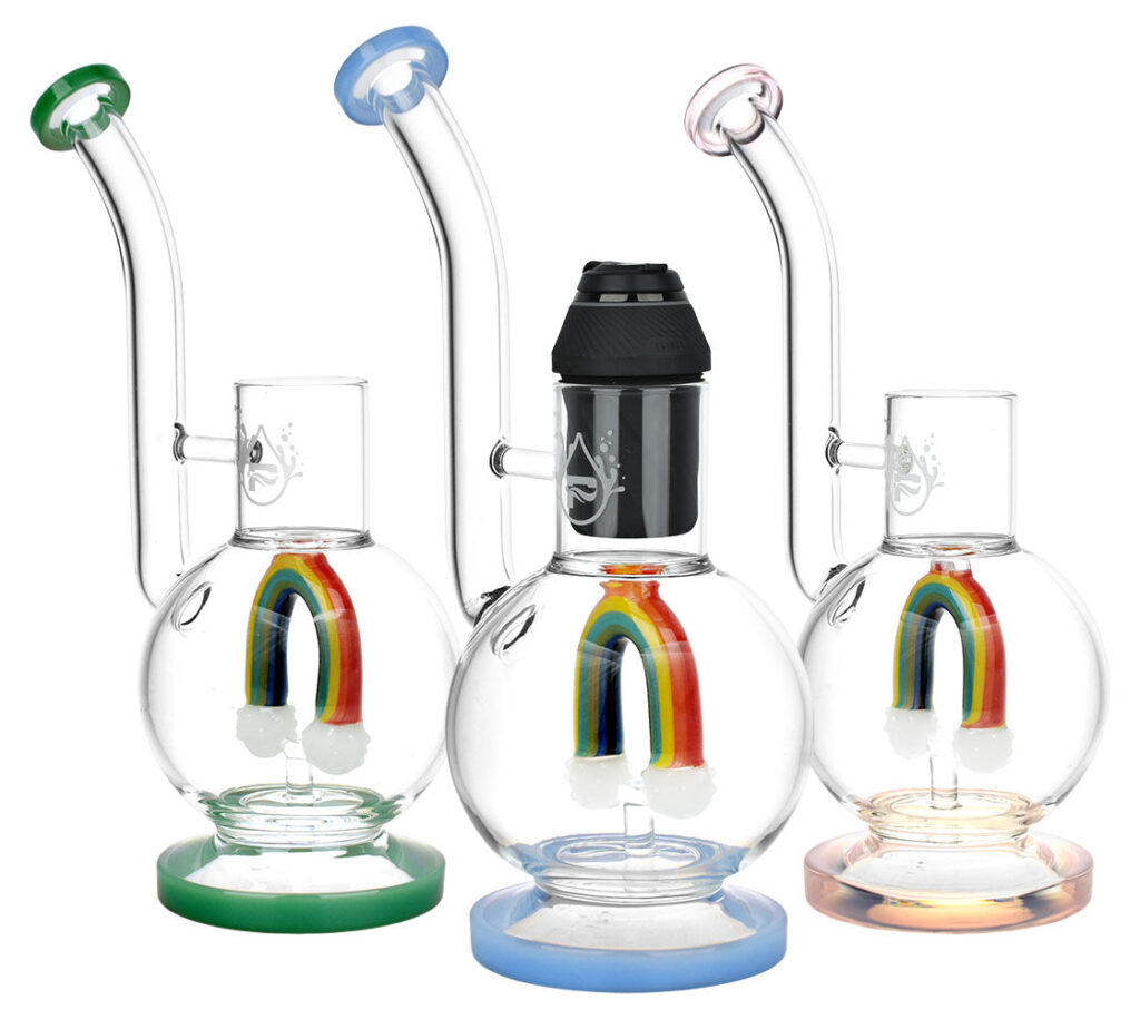 Pulsar Chasing Rainbows Attachment For Puffco Proxy – 10″ / Colors Vary