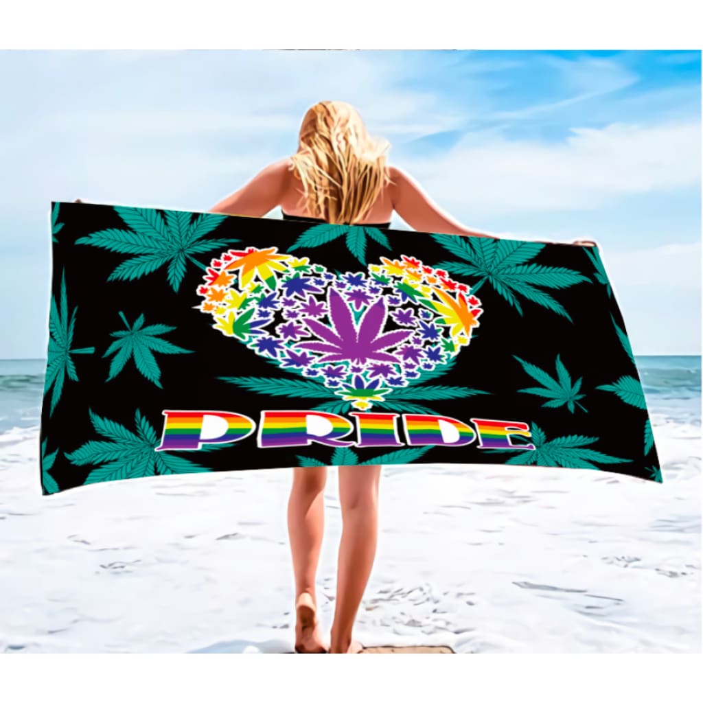 Pride Beach Towel Celebrate Diversity and Love