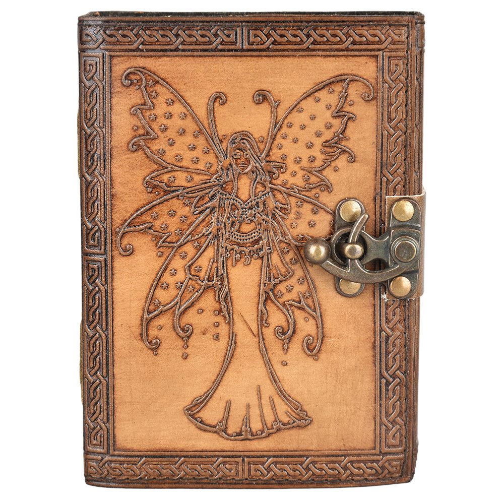 Fairy Guardian Embossed Leather Journal – 7″ x 5″
